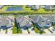 Aerial view of home showcasing front yard and landscaping at 7525 Alumni Trl, Sarasota, FL 34243