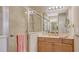 Bathroom with a shower, vanity, and modern fixtures at 7525 Alumni Trl, Sarasota, FL 34243