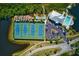 Well-maintained tennis courts with ample parking at 807 Waterside Ln, Bradenton, FL 34209