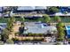 Bird's-eye view of waterfront property showcasing canal access at 834 Jungle Queen Way, Longboat Key, FL 34228