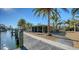 Expansive waterfront dock leading to the canal at 834 Jungle Queen Way, Longboat Key, FL 34228