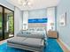 Serene main bedroom with sliding glass doors opening to a patio at 9224 Starry Night Ave, Sarasota, FL 34241