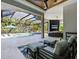 Inviting pool area with spa, lounge chairs, and covered seating at 9224 Starry Night Ave, Sarasota, FL 34241