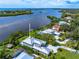 Waterfront property showcasing a contemporary home at 931 Bayshore Rd, Nokomis, FL 34275