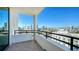 Private balcony overlooking the cityscape at 1255 N Gulfstream Ave # 1101, Sarasota, FL 34236