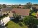 House exterior and surrounding landscape from above at 148 Inlets Blvd # 148, Nokomis, FL 34275