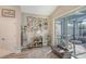 Relaxing sunroom with access to the backyard and comfortable pet bed at 14924 Sora Way, Bradenton, FL 34212