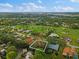 Aerial view showcasing a single-Gathering house in a residential community at 5358 Everwood Run, Sarasota, FL 34235