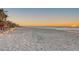 Scenic beach view at sunset with palm trees lining the coast at 681 Casey Key Rd, Nokomis, FL 34275