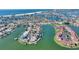 Aerial view highlighting the property's waterfront location and neighborhood context at 8 Island Dr, Treasure Island, FL 33706