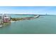 Aerial view of waterfront property and bridge at 888 Boulevard Of The Arts # 1705, Sarasota, FL 34236