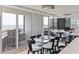 Bright dining area with glass table and stunning water views at 888 Boulevard Of The Arts # 1705, Sarasota, FL 34236