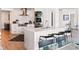 Modern kitchen with stainless steel appliances and marble countertops at 888 Boulevard Of The Arts # 1705, Sarasota, FL 34236