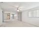 Bright bedroom with ceiling fan and mirrored closet doors at 916 Mohawk Rd, Venice, FL 34293