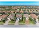 Aerial view of community with houses, landscaping, and streets at 13109 Palermo Dr, Bradenton, FL 34211