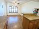Kitchen with wood cabinets and laminate flooring at 3405 Highland W Ave, Bradenton, FL 34205