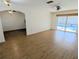 Living room with sliding doors to the pool area at 3405 Highland W Ave, Bradenton, FL 34205