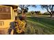 Landscaped backyard with golf course view and lush foliage at 3409 Avenida Madera # A, Bradenton, FL 34210