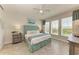 Bright bedroom with a king-size bed and large windows offering ample natural light at 396 Aruba Cir # 103, Bradenton, FL 34209
