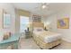 Cozy bedroom with twin beds, a desk and window seat at 396 Aruba Cir # 103, Bradenton, FL 34209