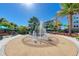 Circular fountain with compass rose in community at 396 Aruba Cir # 103, Bradenton, FL 34209