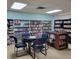 Relaxing community library with a variety of books and games at 4902 Pebble Beach Ave, Sarasota, FL 34234