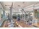 Well-equipped fitness center with strength training equipment at 535 Sanctuary Dr # C408, Longboat Key, FL 34228