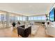 Spacious living area boasts stunning ocean views and hardwood floors at 535 Sanctuary Dr # C408, Longboat Key, FL 34228