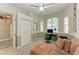 Bright home office features built-in shelving and window seat at 11120 Sanctuary Dr, Bradenton, FL 34209