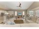 Open floor plan living room, kitchen and views to the water at 11120 Sanctuary Dr, Bradenton, FL 34209