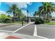 Crosswalk at St. Armands Circle near shops and restaurants at 156 N Blvd Of The Presidents, Sarasota, FL 34236