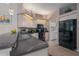 Modern kitchen featuring granite countertops, updated cabinetry, and black appliances at 4569 35Th Avenue E Cir, Palmetto, FL 34221