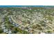 Wide aerial view showcasing a home's location in a residential area at 6725 Roxbury Dr, Sarasota, FL 34231