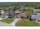 Aerial view showcasing home's location and neighborhood at 1243 Inverness St, Port Charlotte, FL 33952