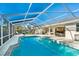 Relaxing screened pool and patio with plenty of space for lounging at 13618 2Nd Ne Ave, Bradenton, FL 34212