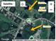 Aerial view showing property location near zoned multi-use area and nature preserve at 1496 Palm View Rd, Sarasota, FL 34240