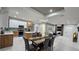 Modern kitchen with island and stainless steel appliances at 1718 Jagust Rd, North Port, FL 34288