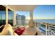 Private balcony offering panoramic ocean views and breathtaking sunsets at 2050 Benjamin Franklin Dr # B904, Sarasota, FL 34236