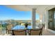 Large balcony boasting water and city views at 2050 Benjamin Franklin Dr # B904, Sarasota, FL 34236