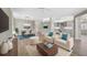 Open concept living area with hardwood floors, dining area, and kitchen at 2316 Harrier Way, Nokomis, FL 34275