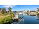 Serene waterfront property with a private boat dock and calm waters at 4406 Wynkoop Cir, Port Charlotte, FL 33948