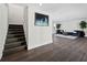 Modern staircase leading to the upper levels of the home at 598 Lyons Ln, Longboat Key, FL 34228