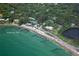 Aerial view of Sanderling Club beachfront at 1249 S Basin Ln, Sarasota, FL 34242