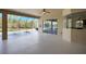 Covered patio with view of pool and access to interior at 17113 1St E Dr, Bradenton, FL 34212