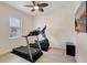 Home gym with a treadmill and elliptical at 17113 1St E Dr, Bradenton, FL 34212