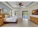 Main bedroom with sliding doors to backyard at 17113 1St E Dr, Bradenton, FL 34212
