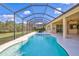 Screened pool and patio with outdoor furniture at 17113 1St E Dr, Bradenton, FL 34212
