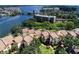 Aerial view of condo community near the waterfront at 1800 Cove Ii Pl # 213, Sarasota, FL 34242