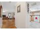 Open concept kitchen and living room with hardwood floors at 3856 Trophy Blvd # 2, New Port Richey, FL 34655