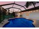 Screened pool and patio area, with lake view at 6408 35Th W Ave, Bradenton, FL 34209